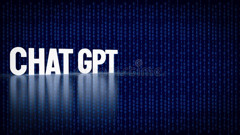 El texto gpt de chat resplandece sobre el fondo digital para la tecnología o su concepto 3d representación libre illustration