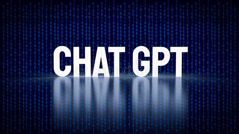 El texto gpt de chat resplandece sobre el fondo digital para la tecnología o su concepto 3d representación ilustración del vector