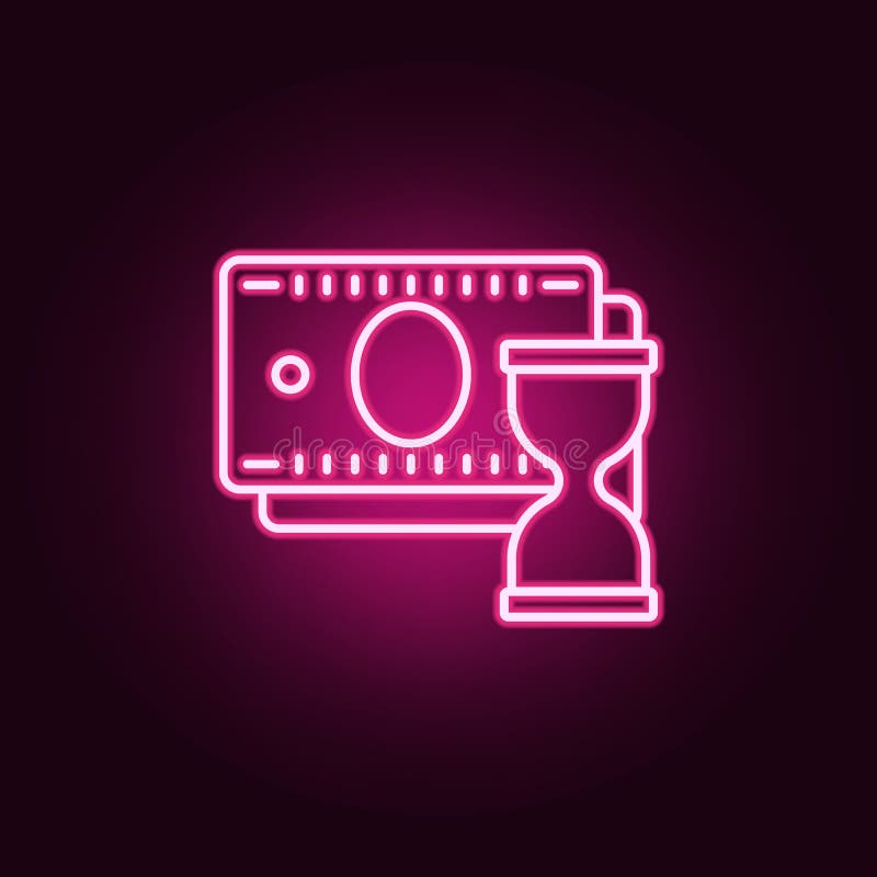 el tiempo es oro icono de neón Elementos del sistema de las actividades bancarias Icono simple para las páginas web, diseño web, libre illustration el tiempo es oro icono de neón Elementos del sistema de las actividades bancarias Icono simple para las páginas web, diseño web, libre illustration