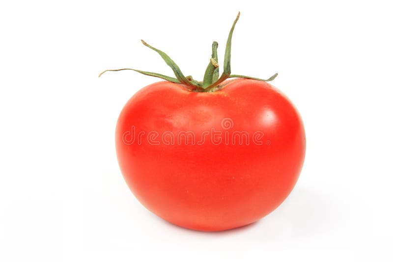 El tomate rojo fresco