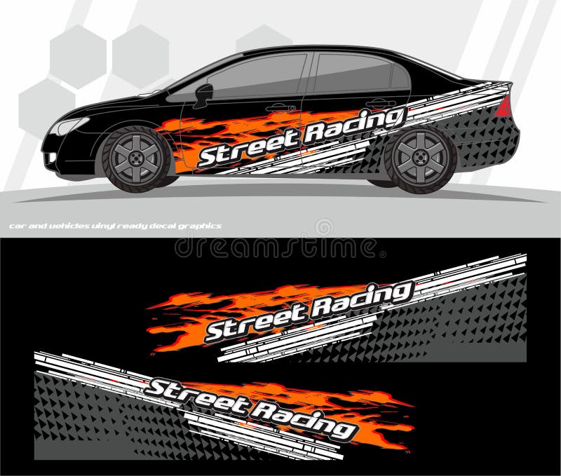 El vector del equipo de los gráficos de la etiqueta del coche y del abrigo de los vehículos diseña aliste para imprimir y para co stock de ilustración El vector del equipo de los gráficos de la etiqueta del coche y del abrigo de los vehículos diseña aliste para imprimir y para co stock de ilustración