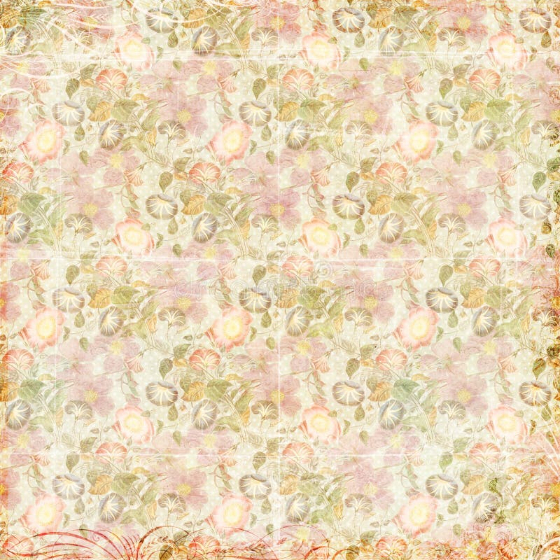 El vintage elegante lamentable florece el fondo sucio floral ilustración del vector El vintage elegante lamentable florece el fondo sucio floral ilustración del vector