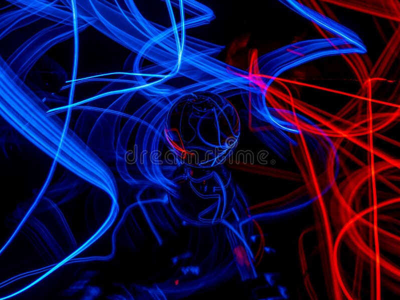job Objector Resten El Wire and a Lensball Against a Black Background Stock Image - Image of  glass, electric: 132168489