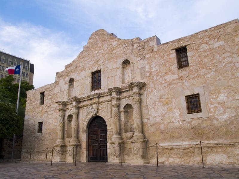 The historic Alamo mission in San Antonio, Texas, famous battleground of the Texas Revolutionary War. The historic Alamo mission in San Antonio, Texas, famous battleground of the Texas Revolutionary War.