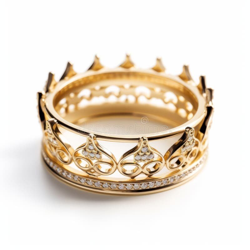 Vintage Fashion Carving Full Stone Crown Rings Wedding Jewelry Yellow Gold  Color King Ring - Walmart.ca