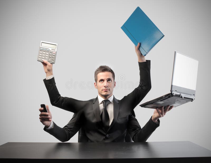 Elaborazione multitask fotografia stock libera da diritti Elaborazione multitask fotografia stock libera da diritti