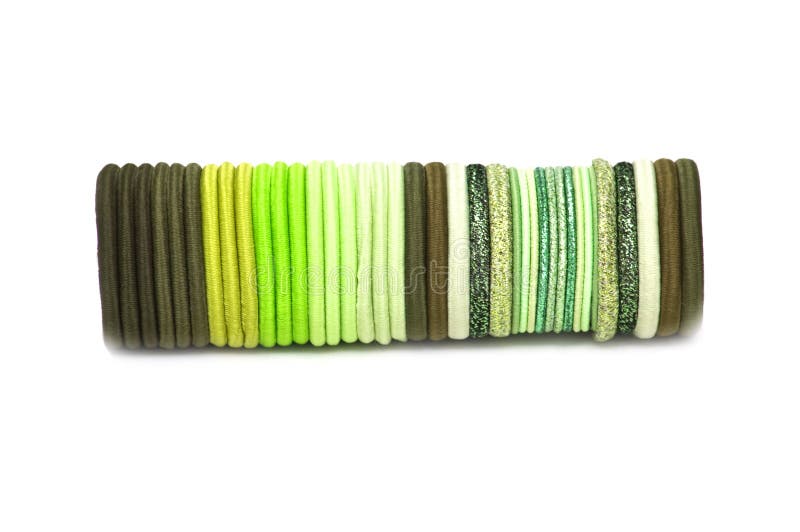 Elastic bands for hair stock images