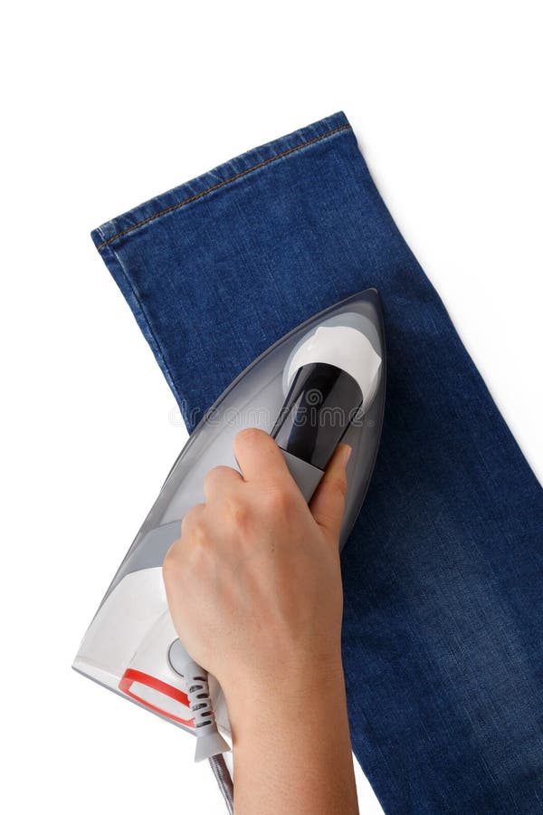 Żelazny i Błękitny Jean zdjęcia stock Żelazny i Błękitny Jean zdjęcia stock