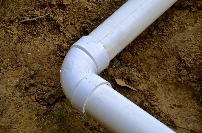Elbow changing direction of PVC pipe royalty free stock images Elbow changing direction of PVC pipe royalty free stock images