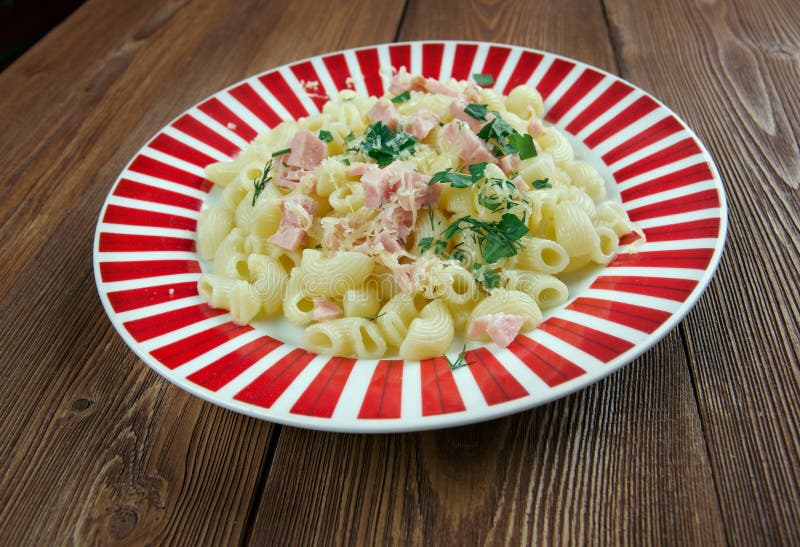 Homemade Elbow Macaroni Pasta Stock Photo Image of onion, pasta 36250872