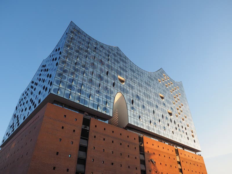 Elbphilharmonie filharmonia w Hamburg fotografia stock Elbphilharmonie filharmonia w Hamburg fotografia stock