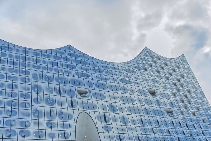 Elbphilharmonie no Hafencity Hamburgo imagens de stock