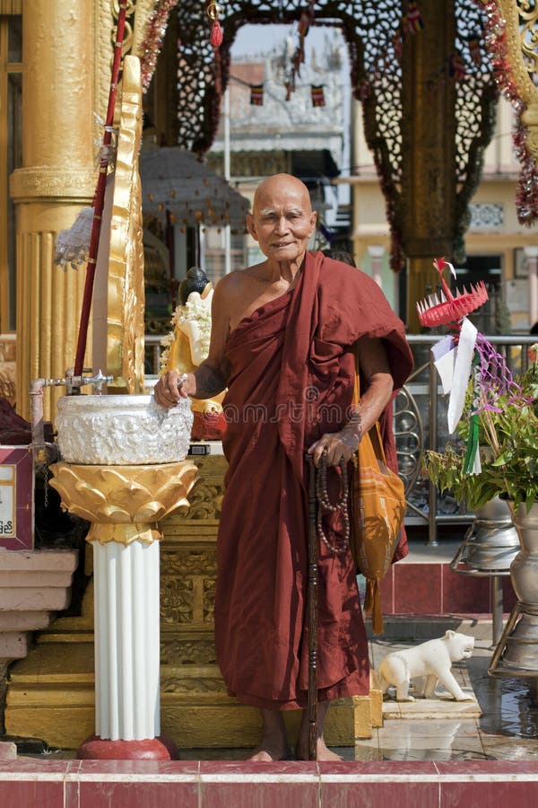 Elder Burmese Buddhist Monk