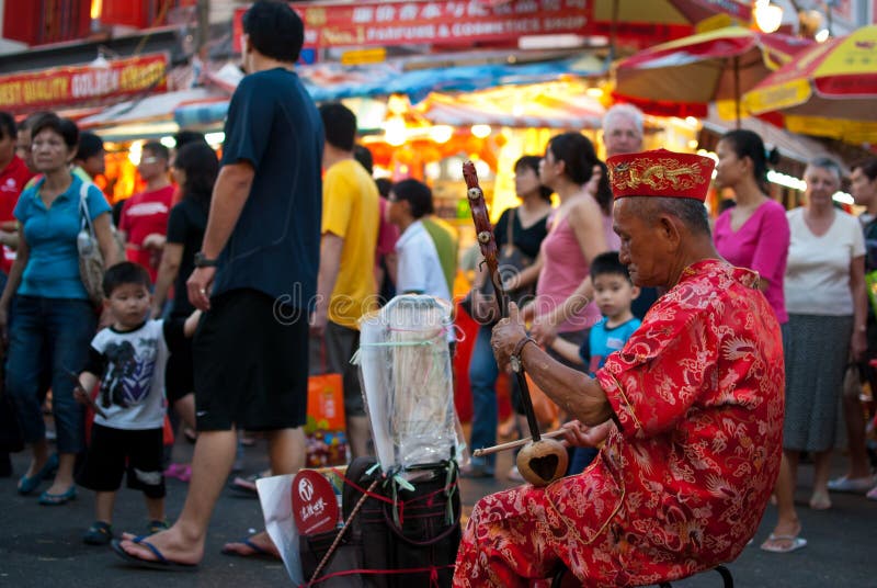 Elder street musician stock images Elder street musician stock images