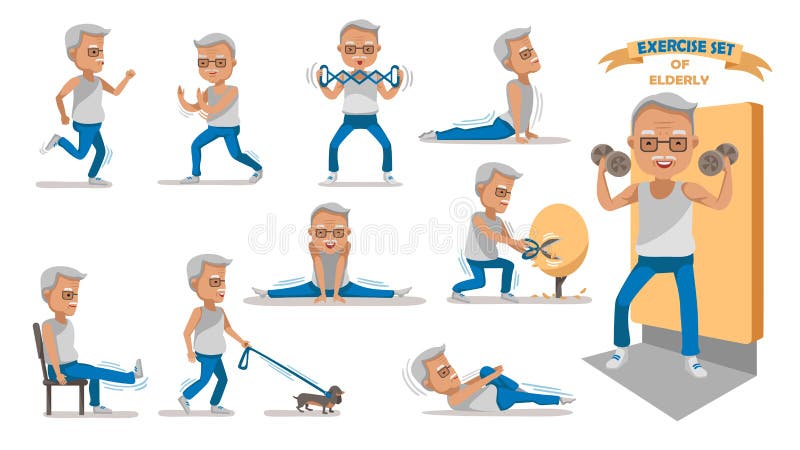 Elderly Exercise Stock Illustrations – 6,644 Elderly Exercise Stock  Illustrations, Vectors & Clipart - Dreamstime