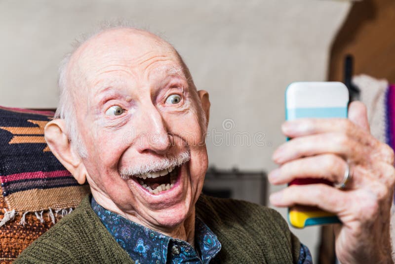 Elderly Gentleman with Smartphone
