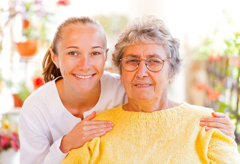 Elderly home care stock images Elderly home care stock images