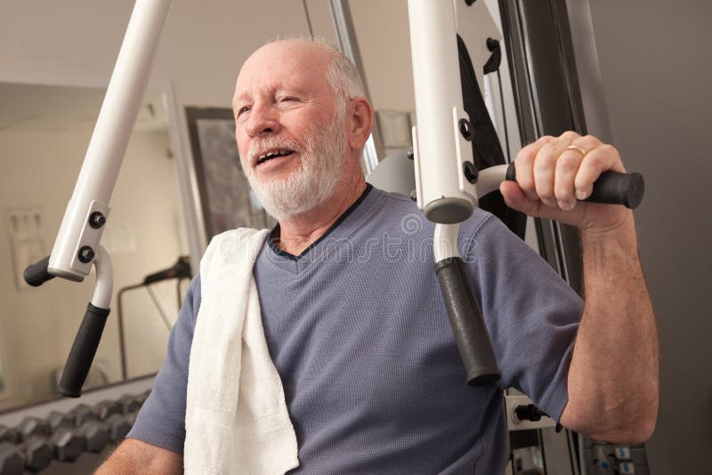 Elderly Man in the Gym