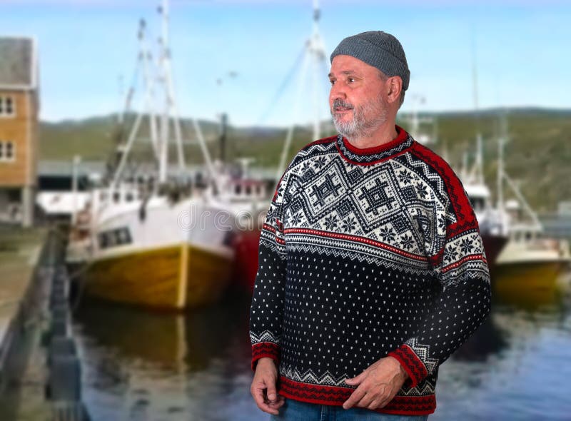 https://thumbs.dreamstime.com/b/elderly-norwegian-beard-gray-cap-typical-sweater-stands-front-fishing-boats-hammerfest-harbor-senior-looks-206690694.jpg