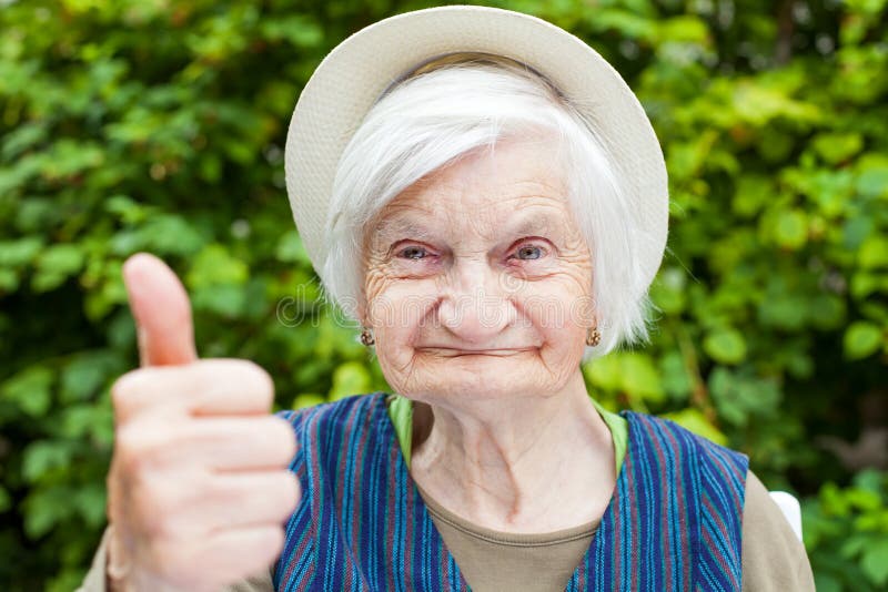 Elderly woman with mental disorder stock images Elderly woman with mental disorder stock images
