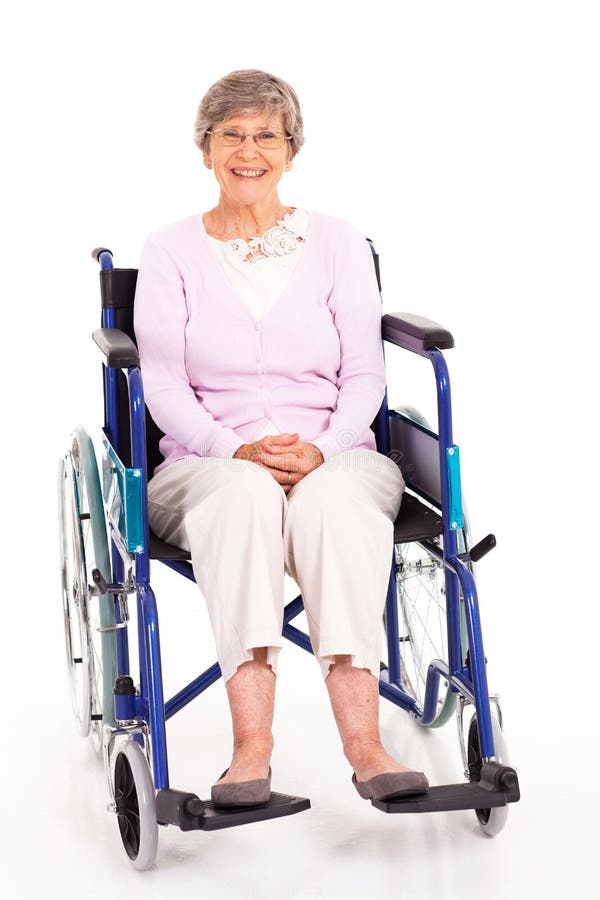 Elderly woman wheelchair