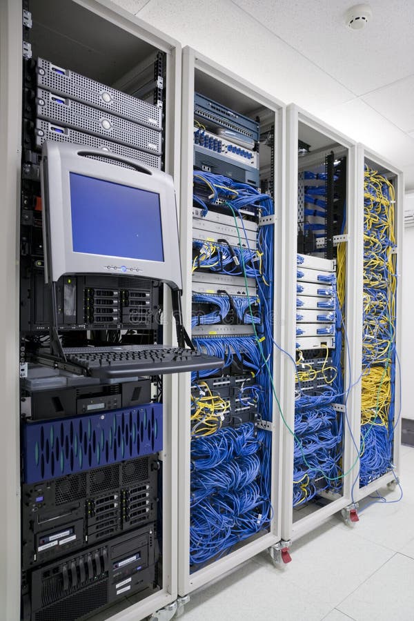 Details of a large set of computers and integrated components of a large data storage and processing center. Details of a large set of computers and integrated components of a large data storage and processing center.