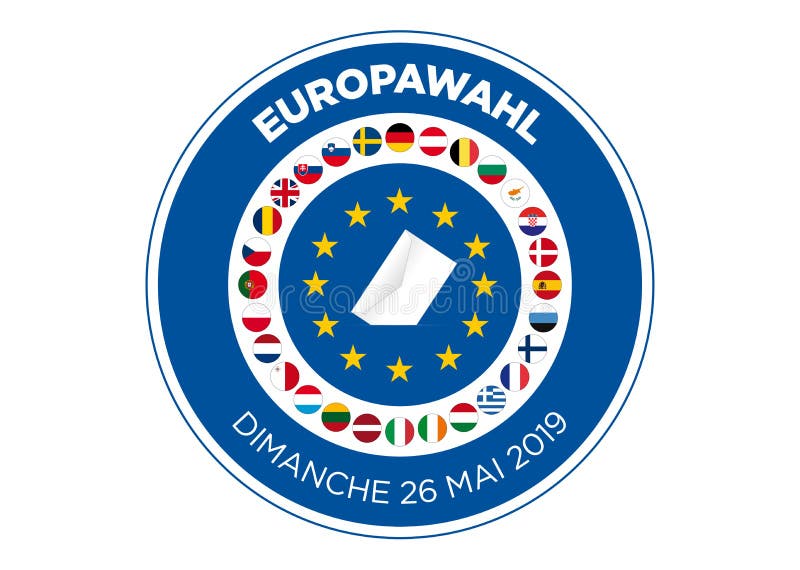 Elección del Parlamento Europeo 2019 stock de ilustración Elección del Parlamento Europeo 2019 stock de ilustración