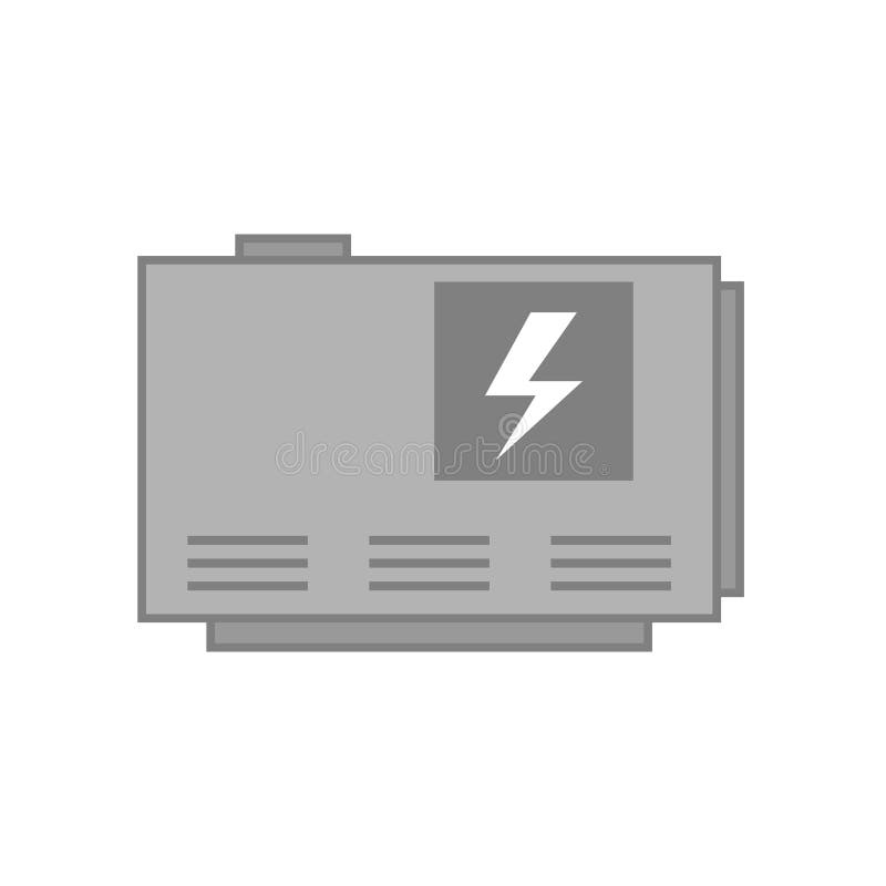 Elecrtic home generator stock illustration