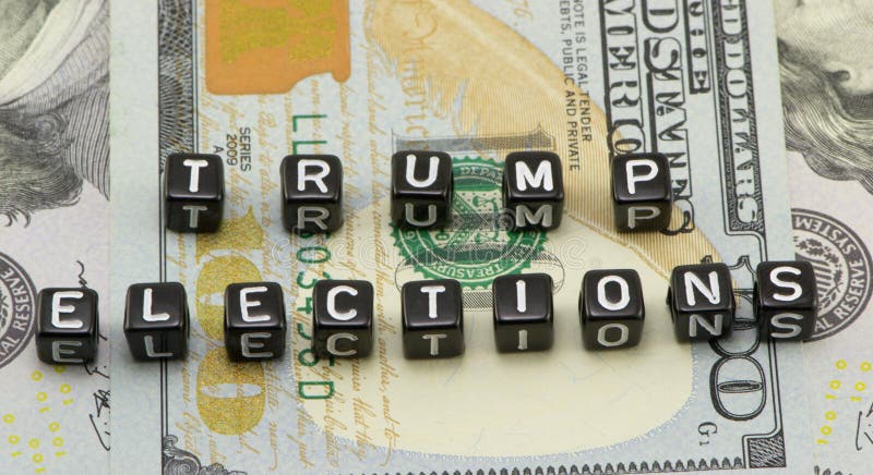 Election Trump concept words on the background