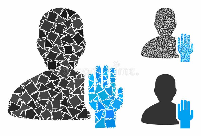 Elector Composition Icon of Tremulant Parts. Elector mosaic of irregular items in variable sizes and color hues, based on elector icon. Vector irregular dots are composed into illustration. Elector icons collage with dotted pattern