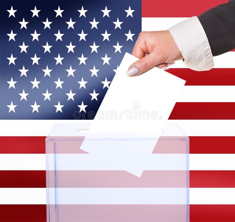 Electoral vote by ballot stock photography