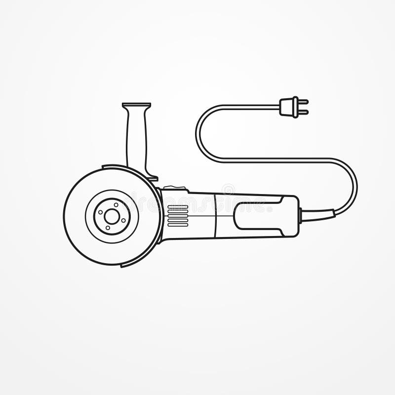 Electric Angle Grinder Image Stock Illustration Illustration of grind