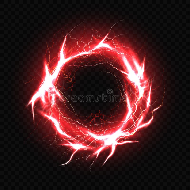 red lightning effect png