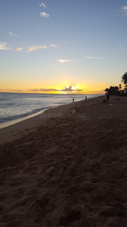 Electric Beach Sunset stock photo. Image of beautiful 138235072