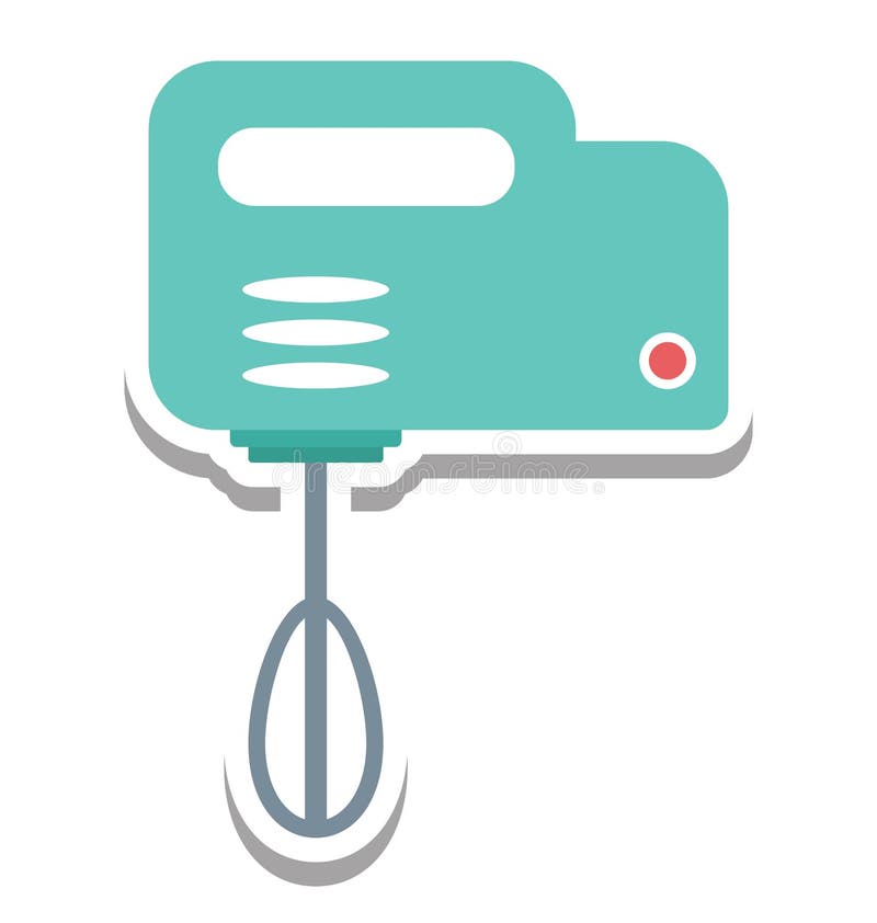 Electric Beater Isolated Vector Icon Editable Stock Vector