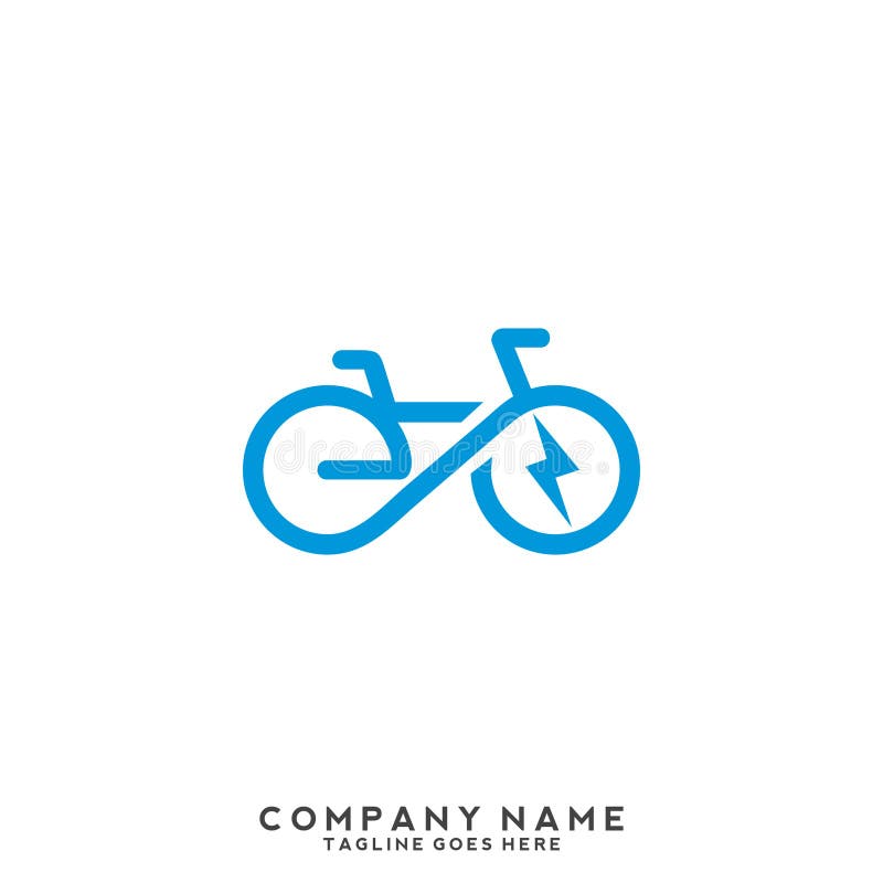 Electric Bike Icon Logo Design Element Stock Vector - Illustration of