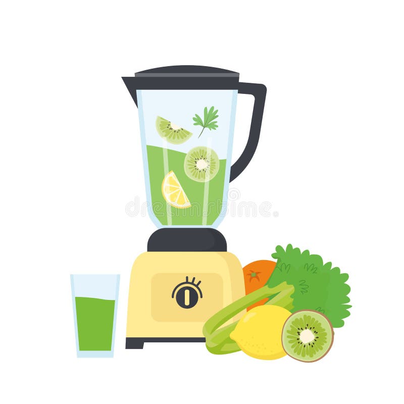 Cartoon juice blender Cut Out Stock Images & Pictures - Alamy