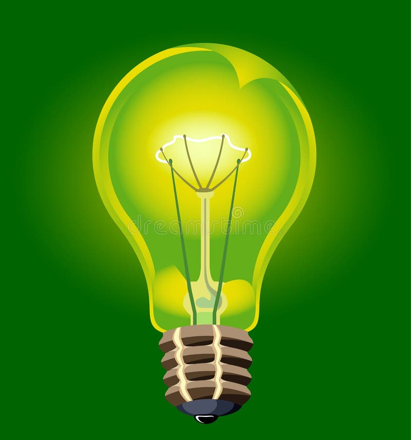 Electric bulb stock vector. Illustration of high, bright 4410346