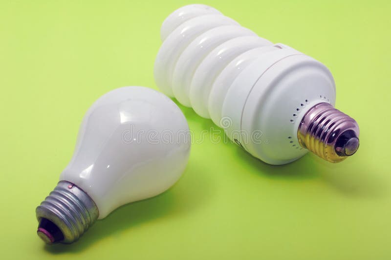 Electric bulb stock photo. Image of long, comparison, glass 8764398