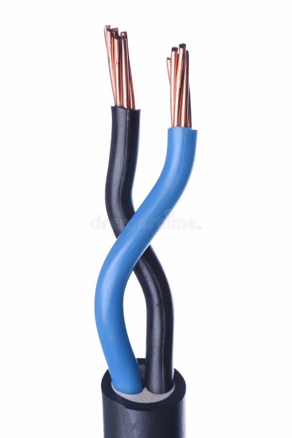 Electric cable closeup royalty free stock image