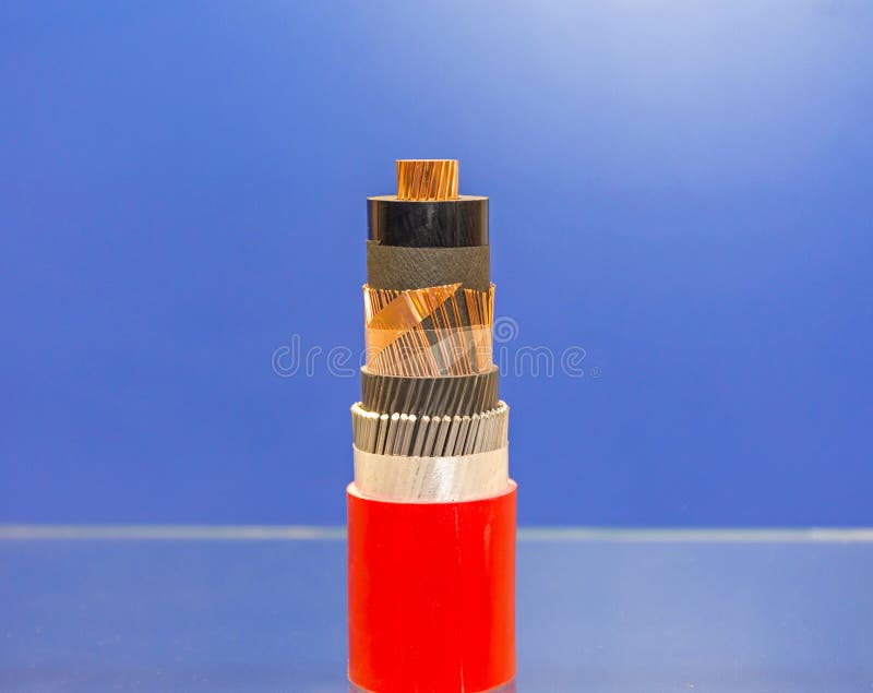 Electric Cable Cross Section Stock Photo Image of fiber, energy