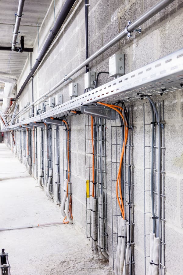 Electric cable duct stock image. Image of equipment, industrial 95355371