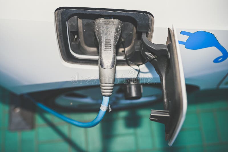 Electric Car Charging Batteries Stock Photo Image of economical