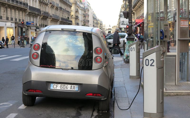 Electric car charging stock photo Electric car charging stock photo
