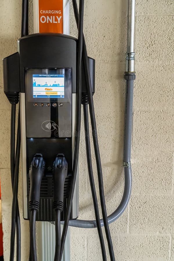Electric Car Charging Station Editorial Image Image of motor