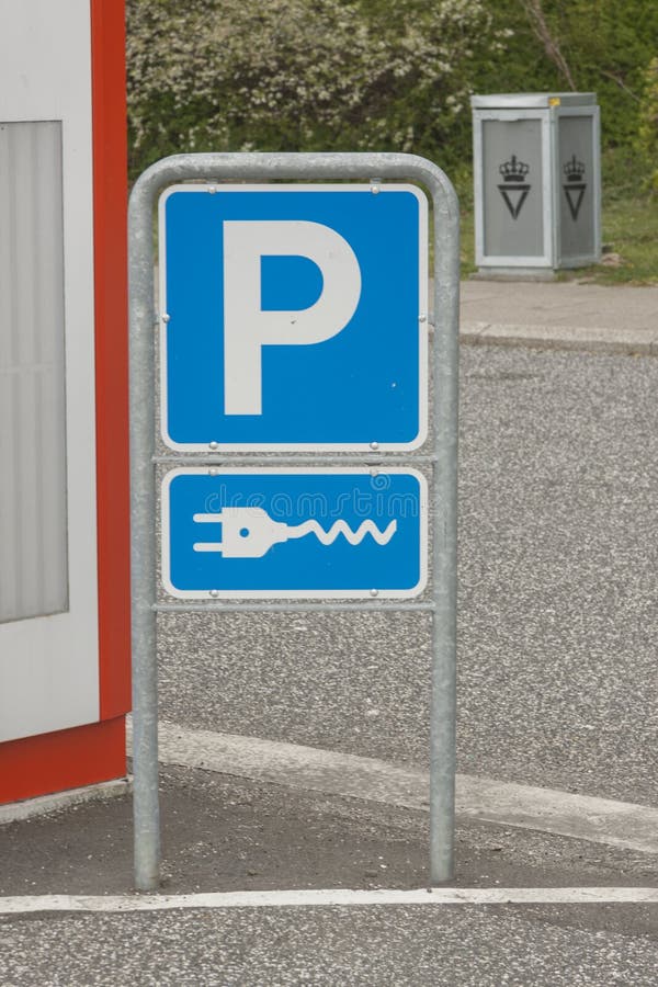 Electric Car Charging Station - Denmark Stock Photo - Image of modern