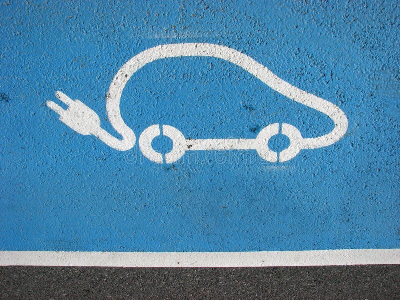 Electric car recharging point