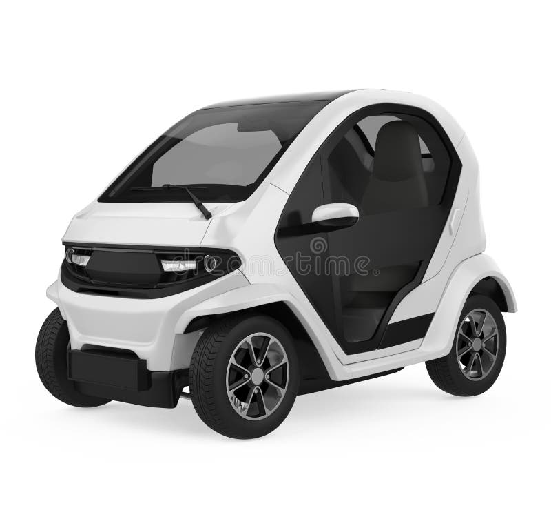 Electric Car Vehicle Isolated Stock Illustration Illustration of