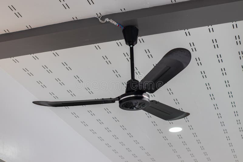 Electric ceiling fan stock photo. Image of hang, cool 209460198