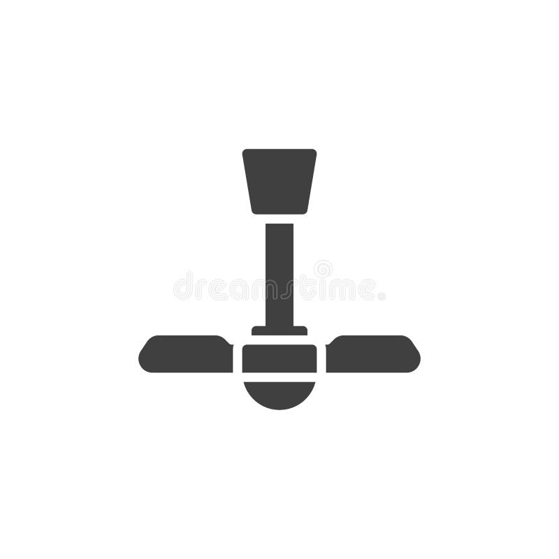 Electric Ceiling Fan Vector Icon Stock Vector Illustration of icon